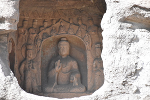 estatua budista de las Grutas de Yungang