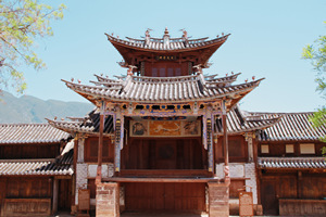 escenario antiguo de la Ciudad Antigua de Shaxi