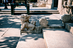 escultura de piedra del Templo de la Familia Chen