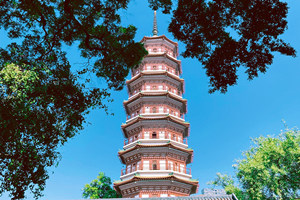 la Pagoda de las Flores del Templo de los Seis Banianos