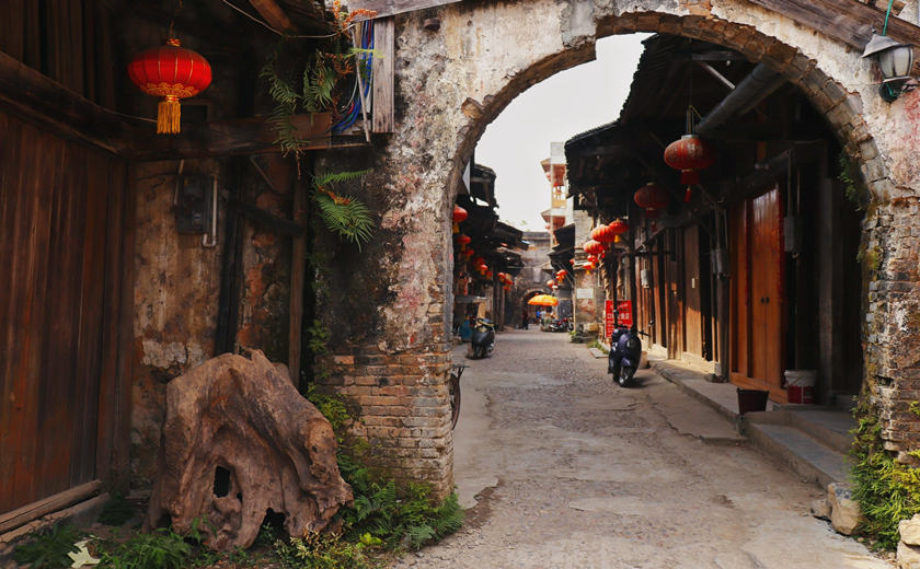 calle antigua de la Aldea Antigua de Daxu