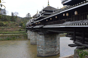 soportes del Puente del Viento y de la Lluvia de Chengyang