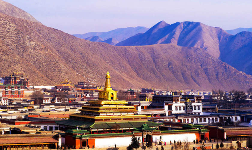 panorama del Monasterio de Labrang