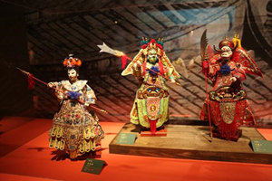 Las marionetas de la Galería de Arte de las Marionetas de Zhangzhou Zhuchu   
