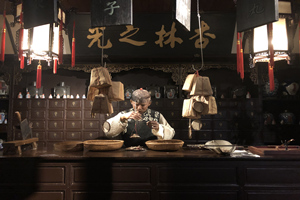 modelo de farmacia pasada del Museo de Historia Municipal de Shanghái