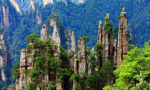 13 días Viajes del Patrimonio Mundial de China Parque Forestal Nacional de Zhangjiajie