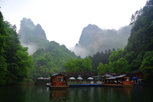El paisaje en Lago Baofeng