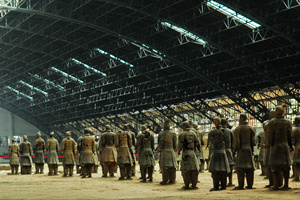 fila de los guerros del Ejército de Terracota