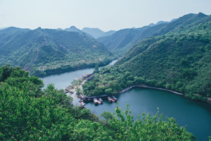Lago Haoming de la Gran Muralla de Huanghuacheng