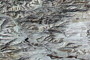 Imagen satelital de la Gran Muralla