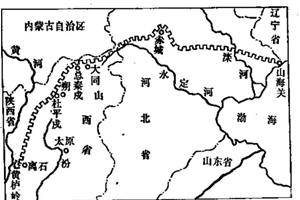 Mapa de la Gran Muralla de la Dinastía Qi del Norte