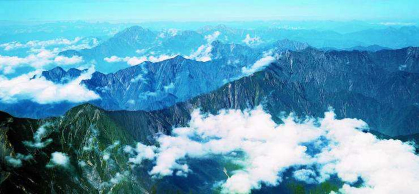 El hermoso paisaje de la Cordillera Qin
