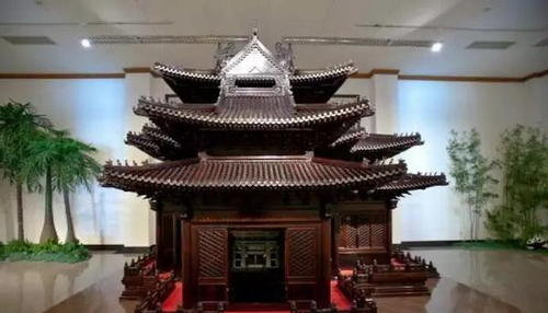 A Model of the Corner Tower，China Red Sandalwood Museum