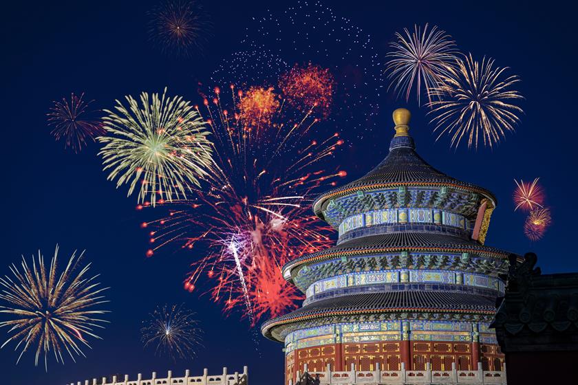 Firework, the Temple of Heaven