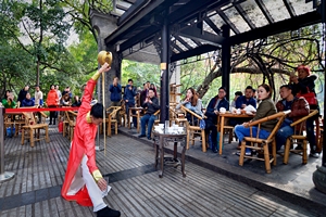 Traditional Teahouse， Chengdu People's Park