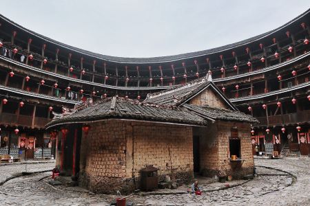 Local-style Dwelling Houses，Tianluokeng Tulou Cluster