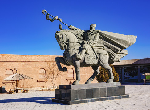 Statute of Zhang Qian，Yangguan Pass
