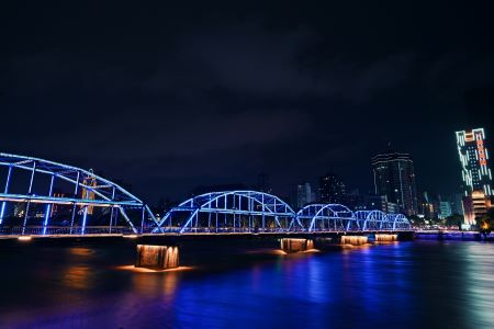 Night Scene, Zhongshan Bridge