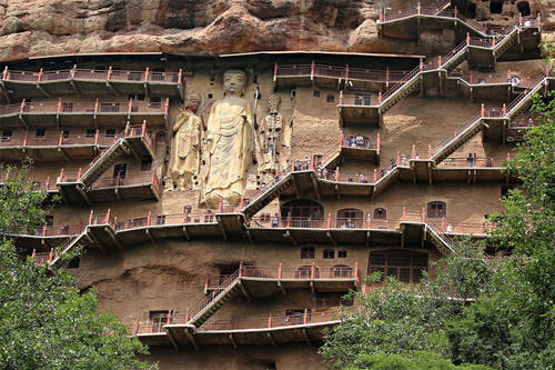 The Front View，Maiji Mountain Grottoes