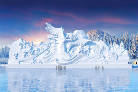 Ice Sculpture, Sun Island