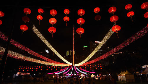 Lantern Show on Mid-Autumn Festival，Victoria Park