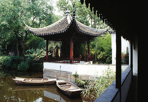 The Floating Green Pavilion,The Humble Administrator's Garden