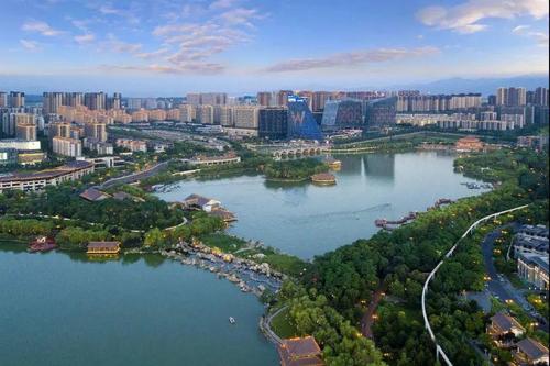 The Aerial View，Qujiang Pool Park