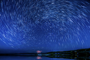 Starry Sky,Qinghai Lake