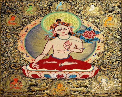 Pearl Thangka Painting,The Trandruk Monastery
