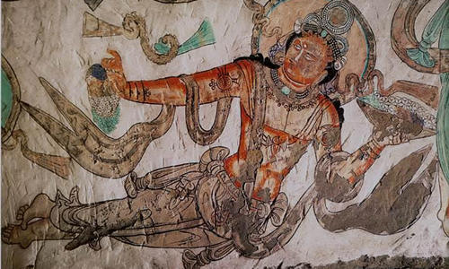 Pittura Murale nelle Grotte dei Mille Buddha di Kizil