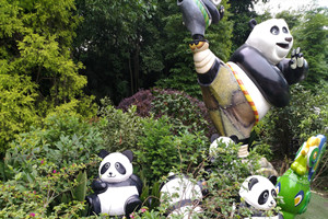 Intero della Base del Panda Gigante di dujiangyan