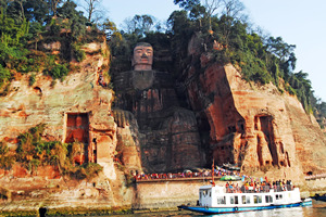 Panorama del Buddha Gigante di Leshan