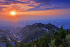 Il tramonto di Monte Lishan