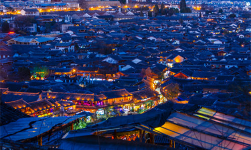 Città Antica di Lijiang di notte