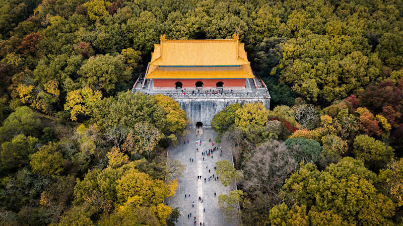Panorama del Mausoleo Mingxiao