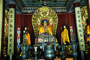 Buddha in bronzo nel Tempio dei Lama
