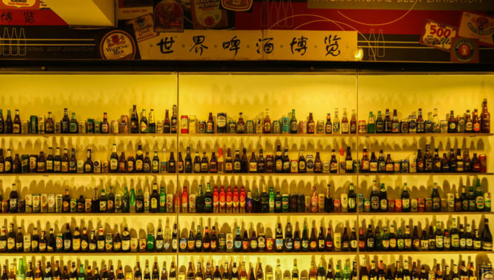Birra da tutto il mondo del Museo della Birra di Qingdao