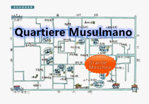 Grande Moschea Xi'an e Quartiere Musulmano