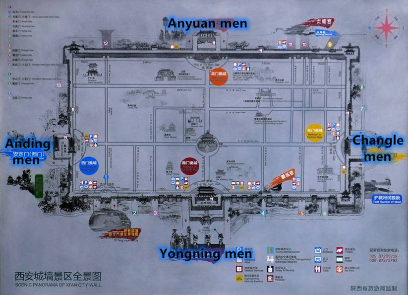 Mappa delle Mura Xi'an